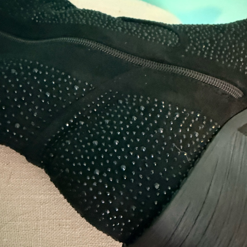 Pierre Dumas Black Studded Heeled Boots - Picture 7 of 9